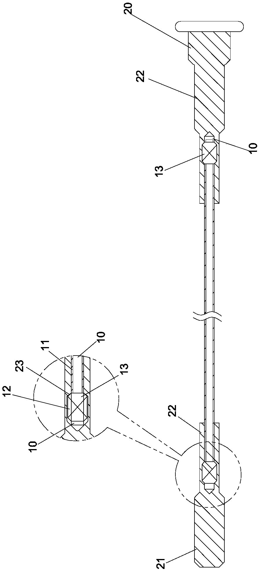 Bearing inhaul cable used for manufacture of panel