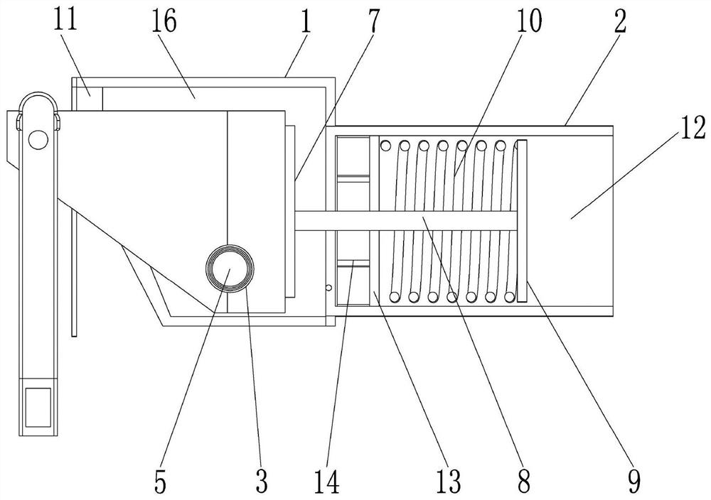 Dustproof and moisture-reducing constant-force spring support hanger