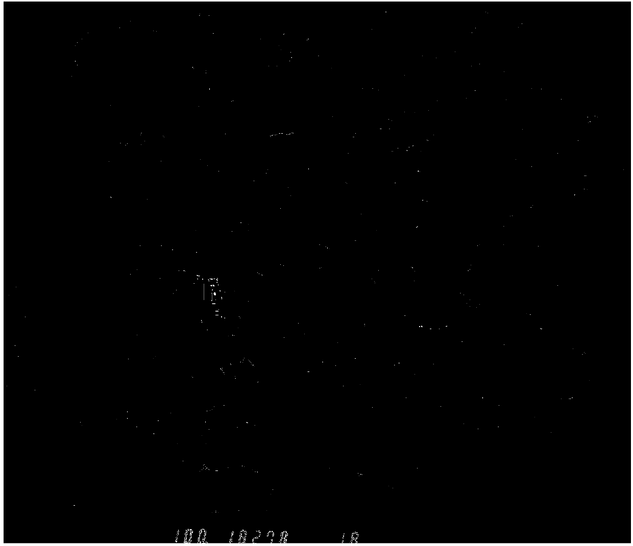 Preparation method ofzinc cobaltatenanometer material doped with zinc oxide