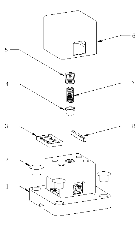 Stroke conversion switch with slide bar type