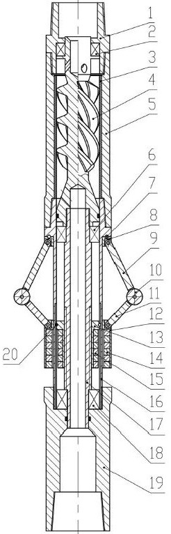 Self-adaptive diameter-variable centralizer