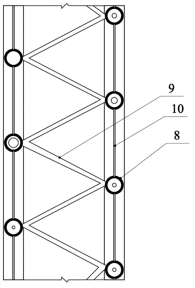 Construction method for enclosure structure unit of water-area ecological breeding pasture as well as enclosure structure unit and application thereof