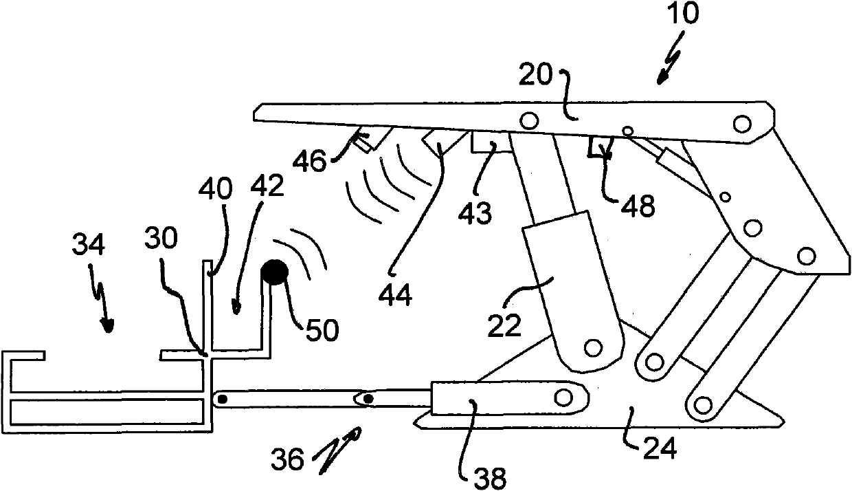 Method for controlling advancing mechanism