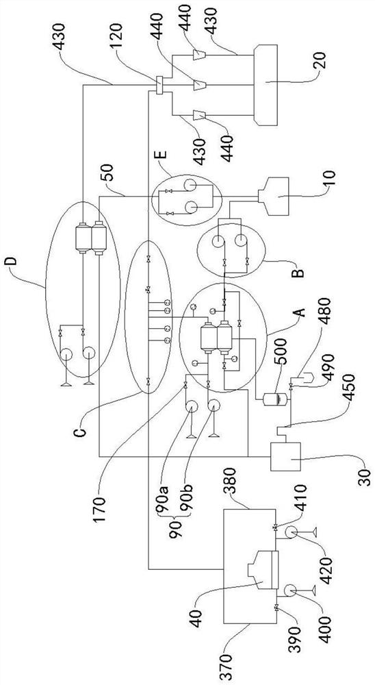 Flue gas waste heat recycling system