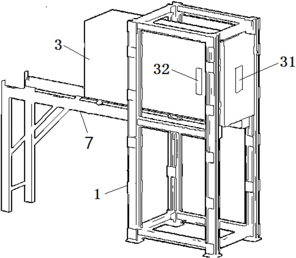 Shelf beam column node low-temperature fatigue life system and method for detecting cold storage