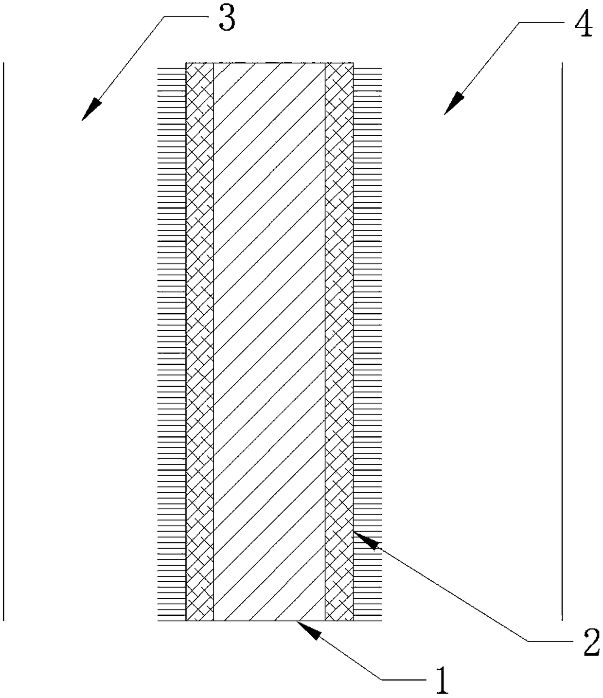 Fluff separator suitable for the deposition type slurry battery