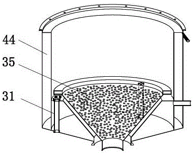 Biomass gasified gas system and ash removal and slag discharging dust removal system thereof