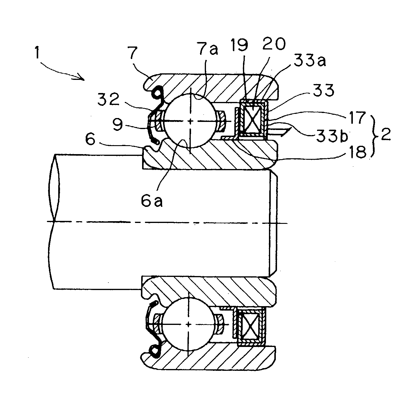 Bearing assembly with electric power generator