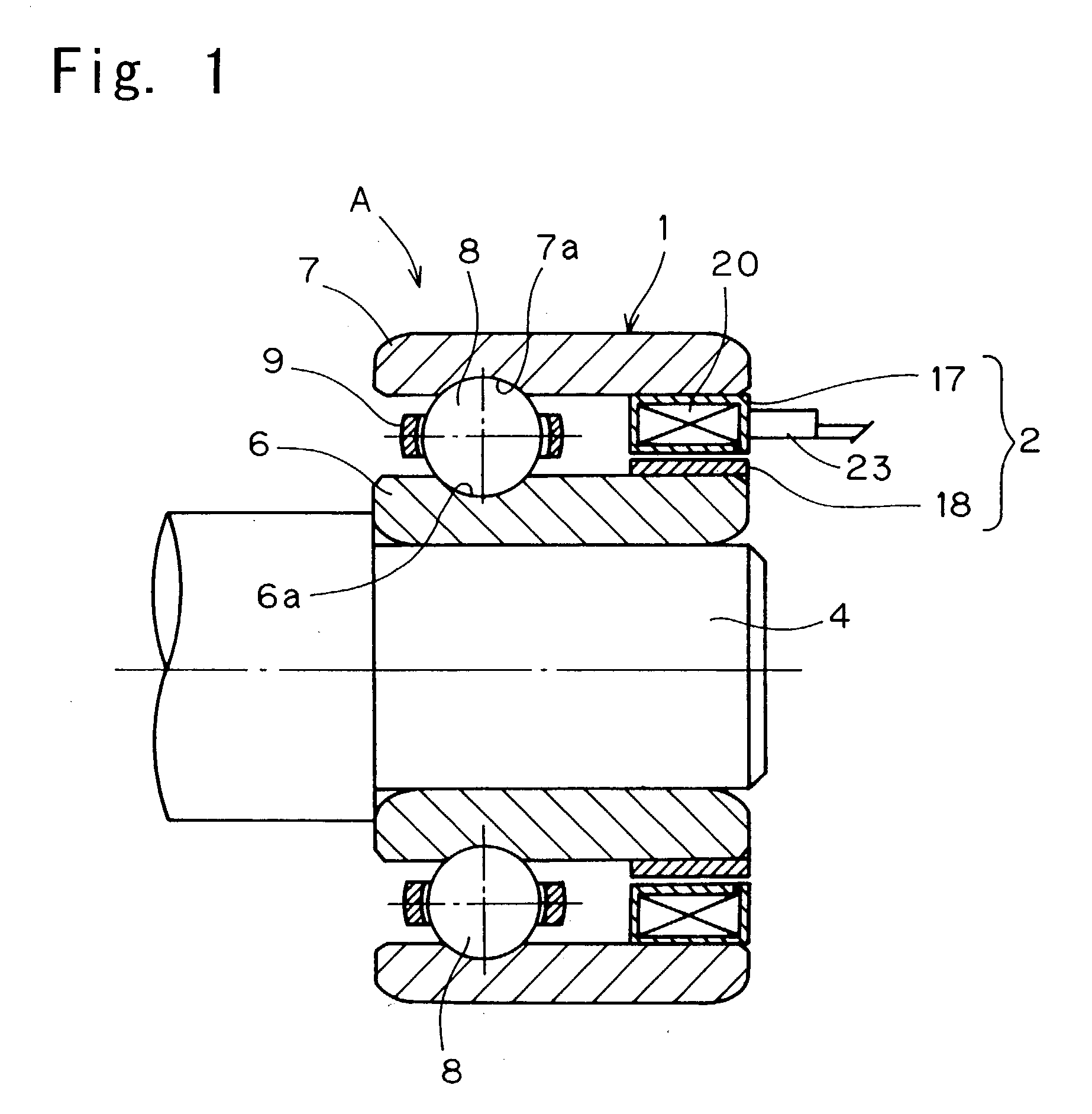 Bearing assembly with electric power generator