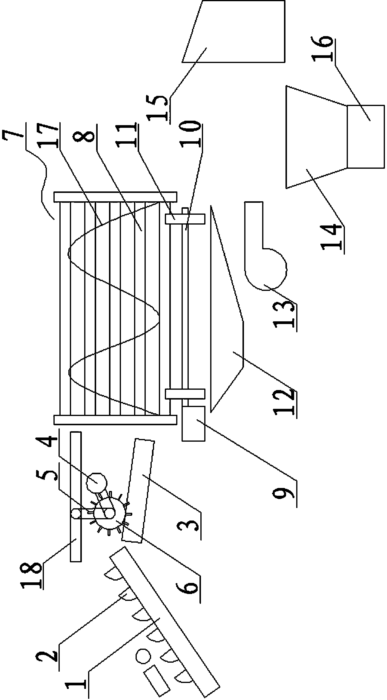 Rubbish sorting device