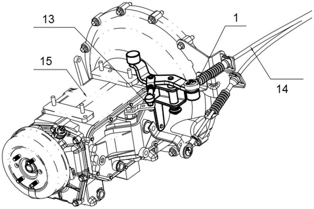 Vehicle gear shifting switching mechanism