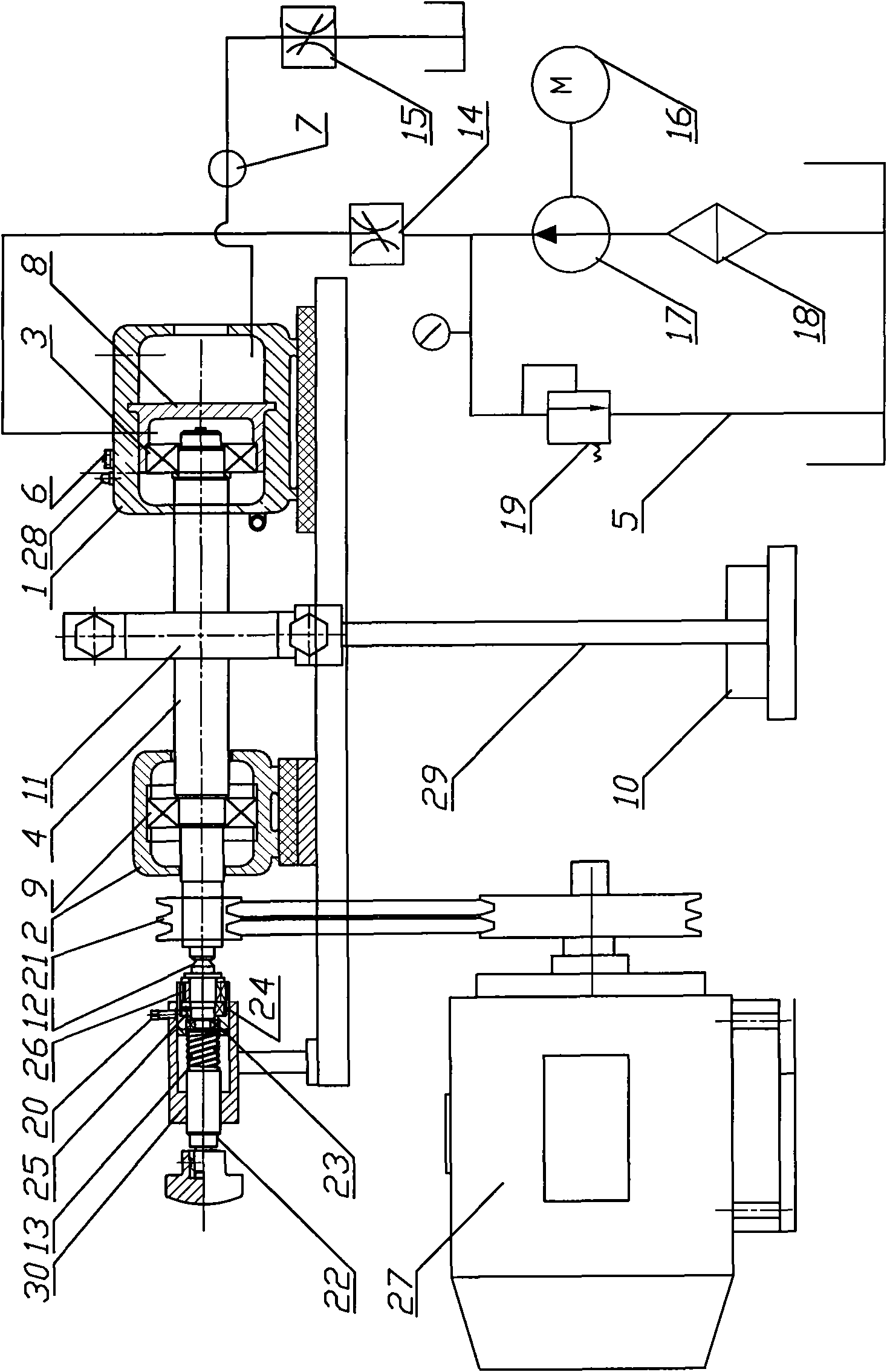 Synthesized bearing fault simulation test bed