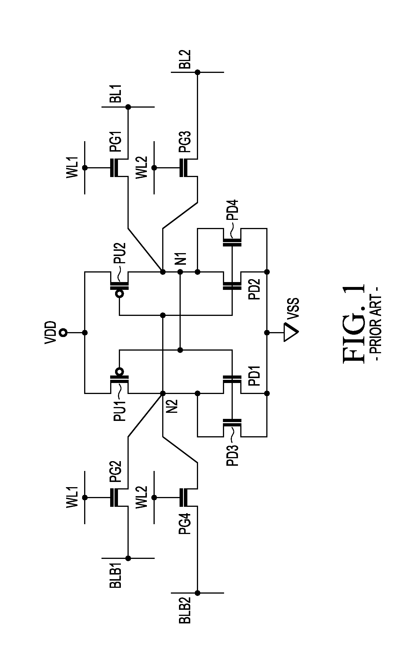 Dual port static random access memory cell layout