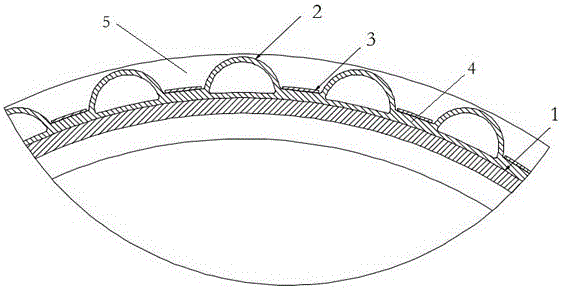 A diaphragm winding roller