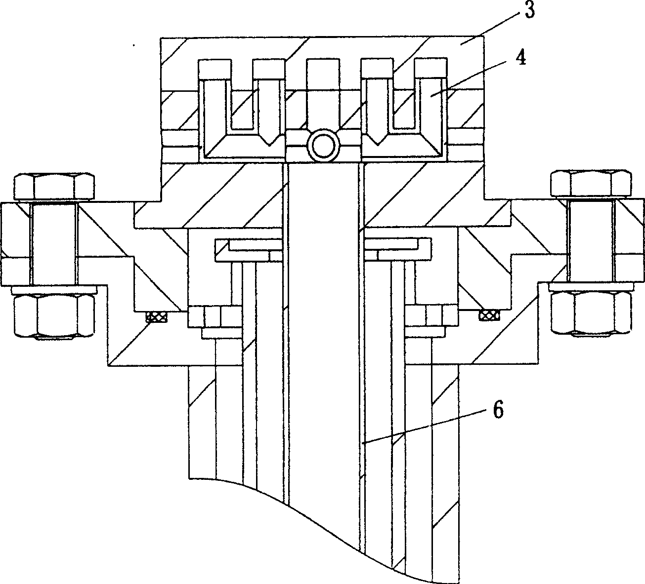 No-brush temperature measuring method and device with CVD system substrate