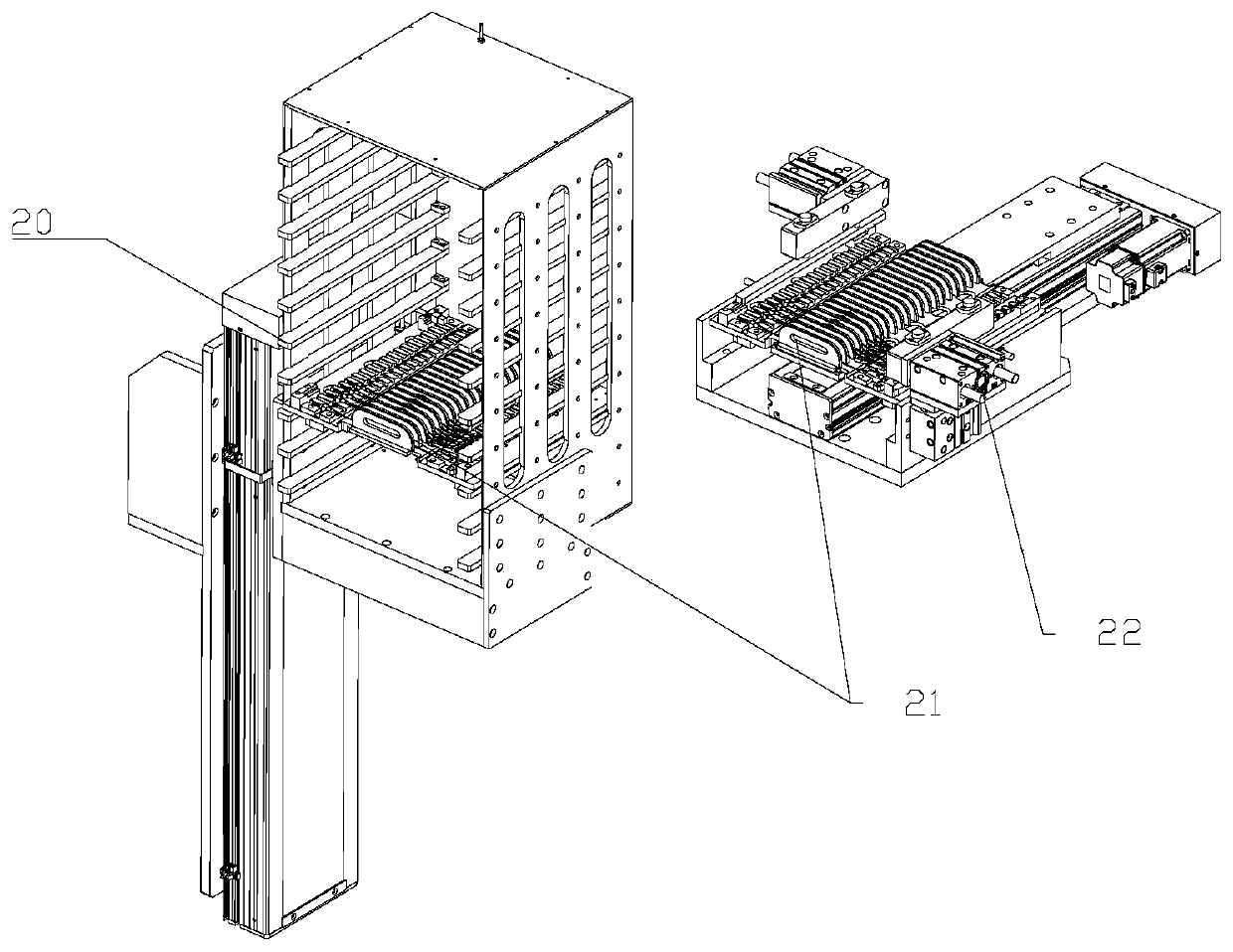 A kind of optical fiber device testing equipment