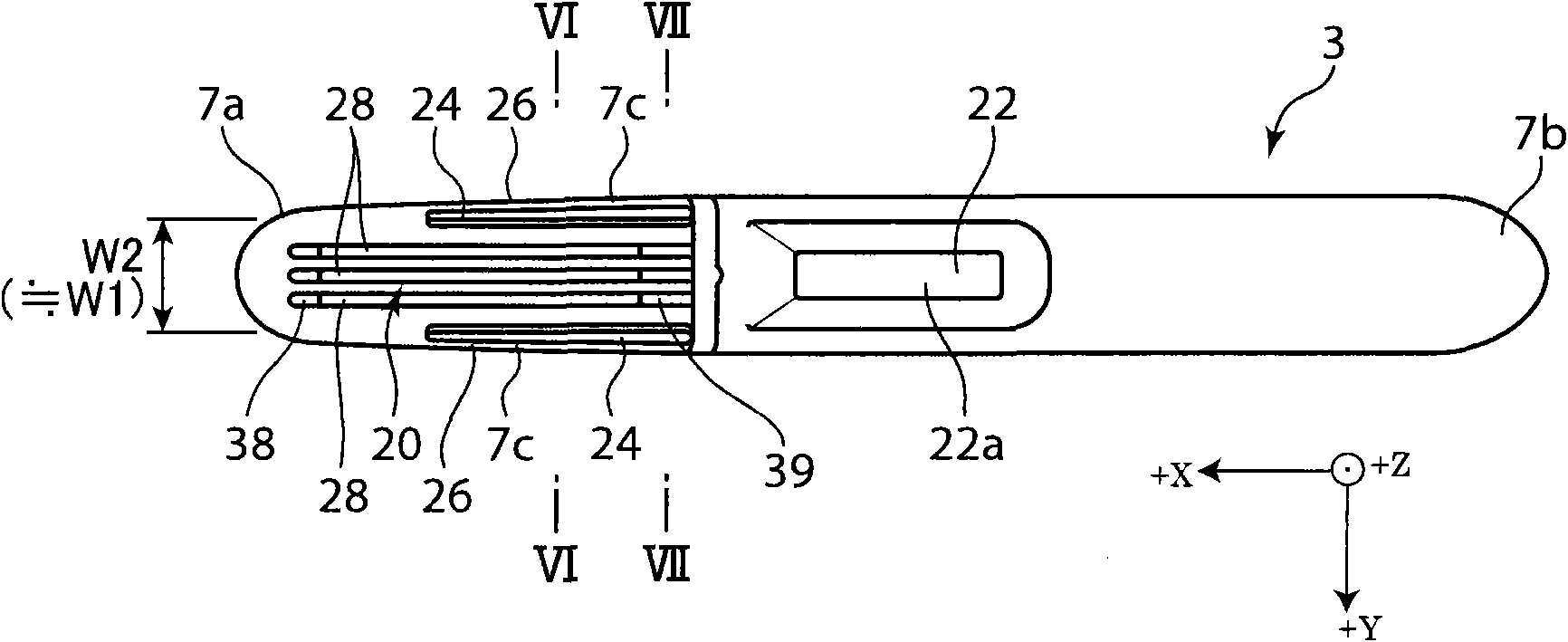 Urine test equipment and stick-shaped container