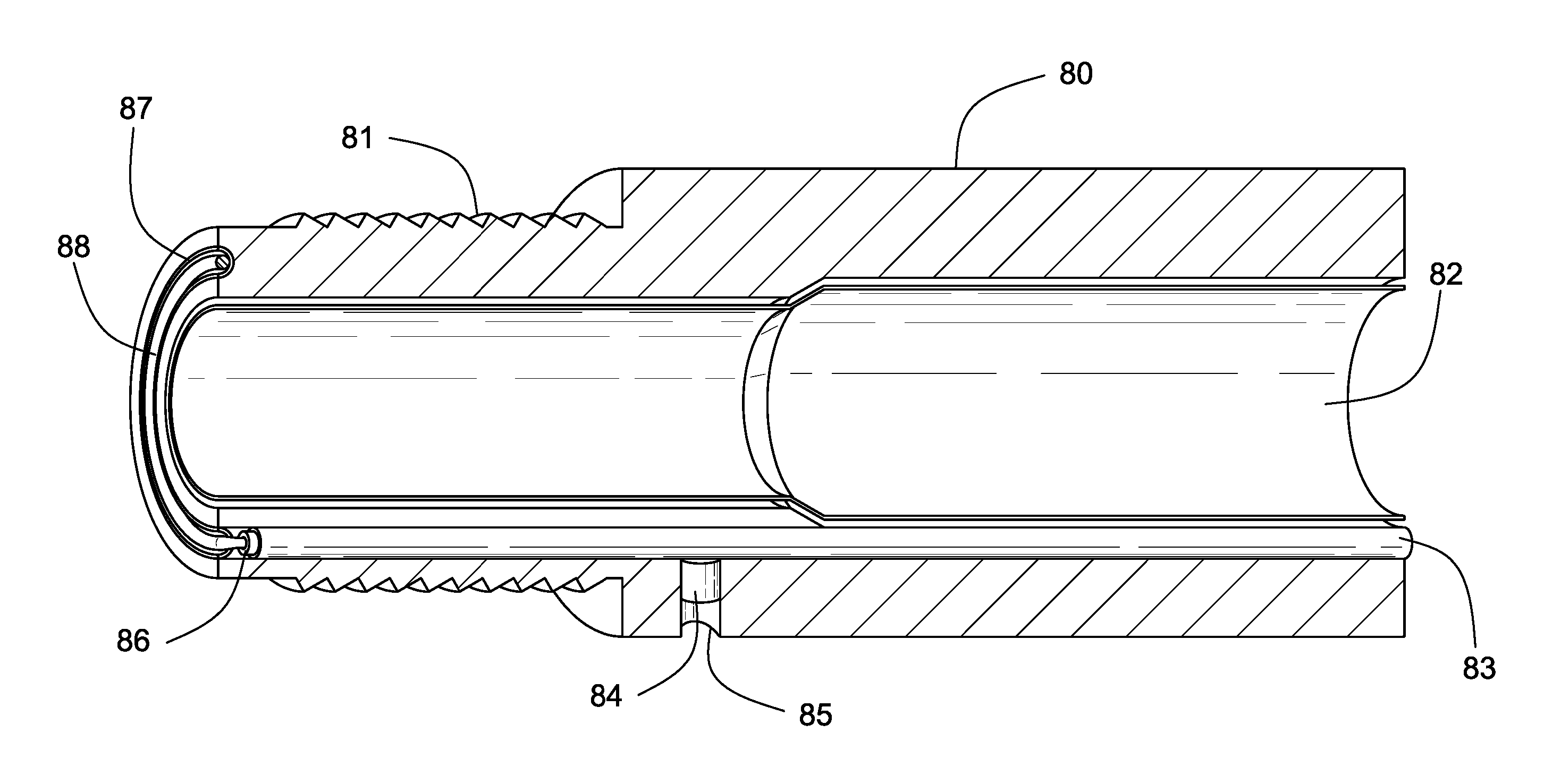 Load-Resistant Coaxial Transmission Line