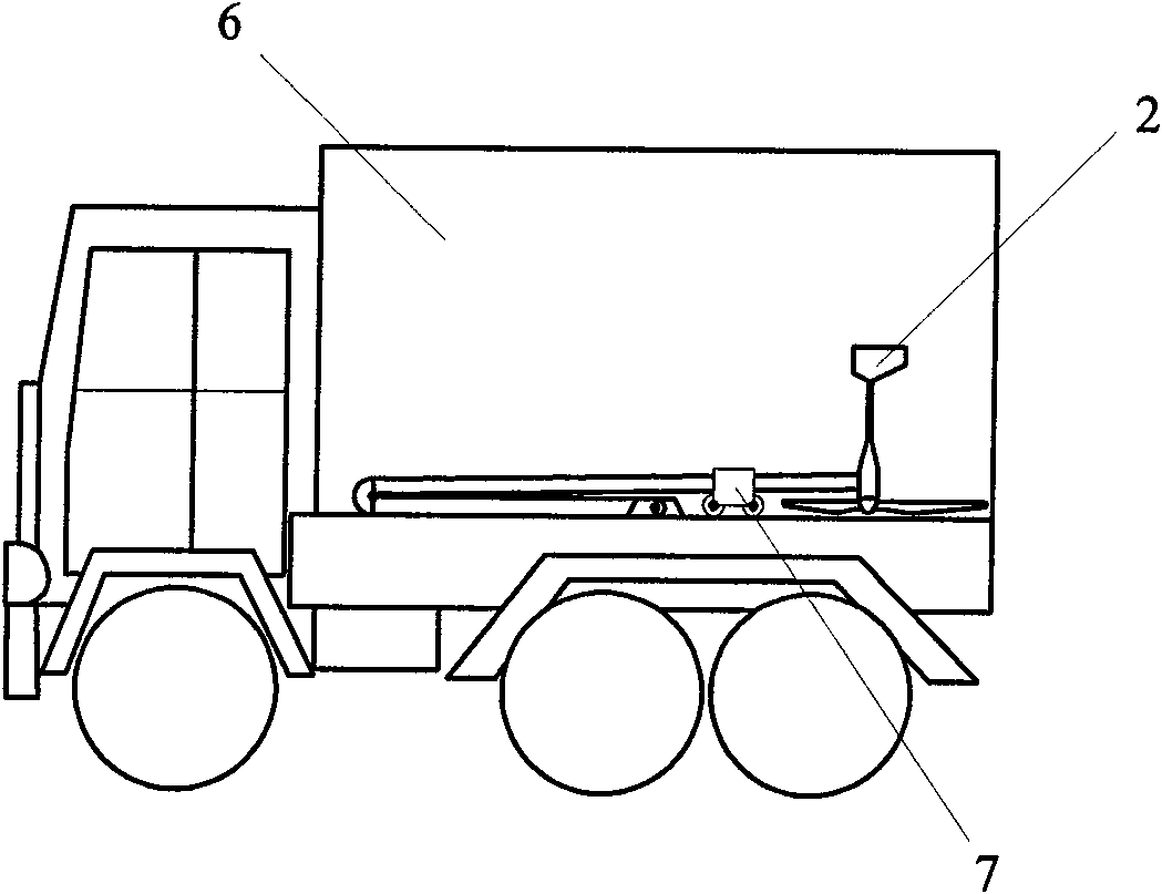 Complementary power supply system of movable wind generation, solar generation and vehicle starting/generation