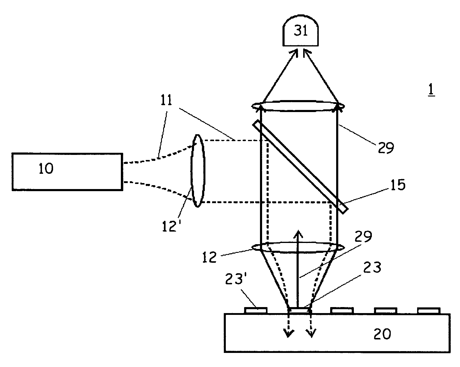 Optical device for surface-generated fluorescence