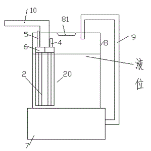 Liquid feeding device with connecting portion with radially long and narrow grooves and buffer limit pipe section