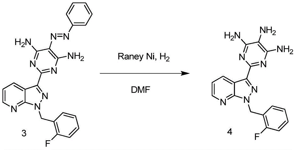 A kind of synthetic method of riociguat