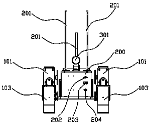 Obstacle breaking and demining robot