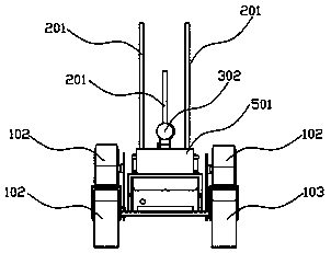 Obstacle breaking and demining robot