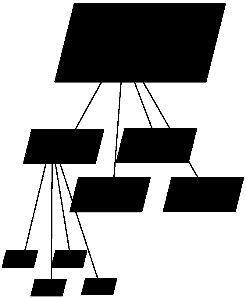 A method and device for constructing a topographic map based on a polyquadron grid