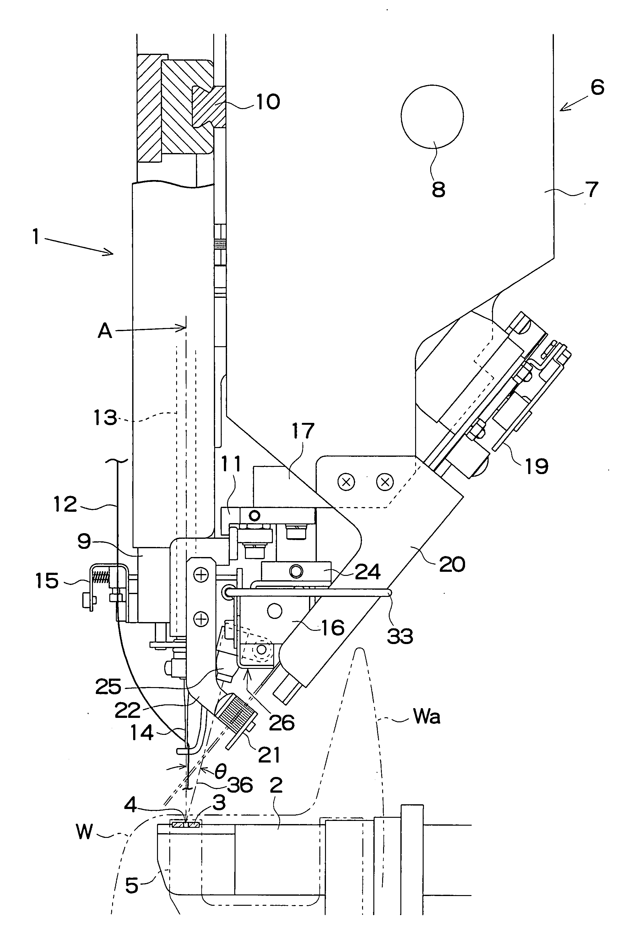 Multi-needle type embroidery sewing machine