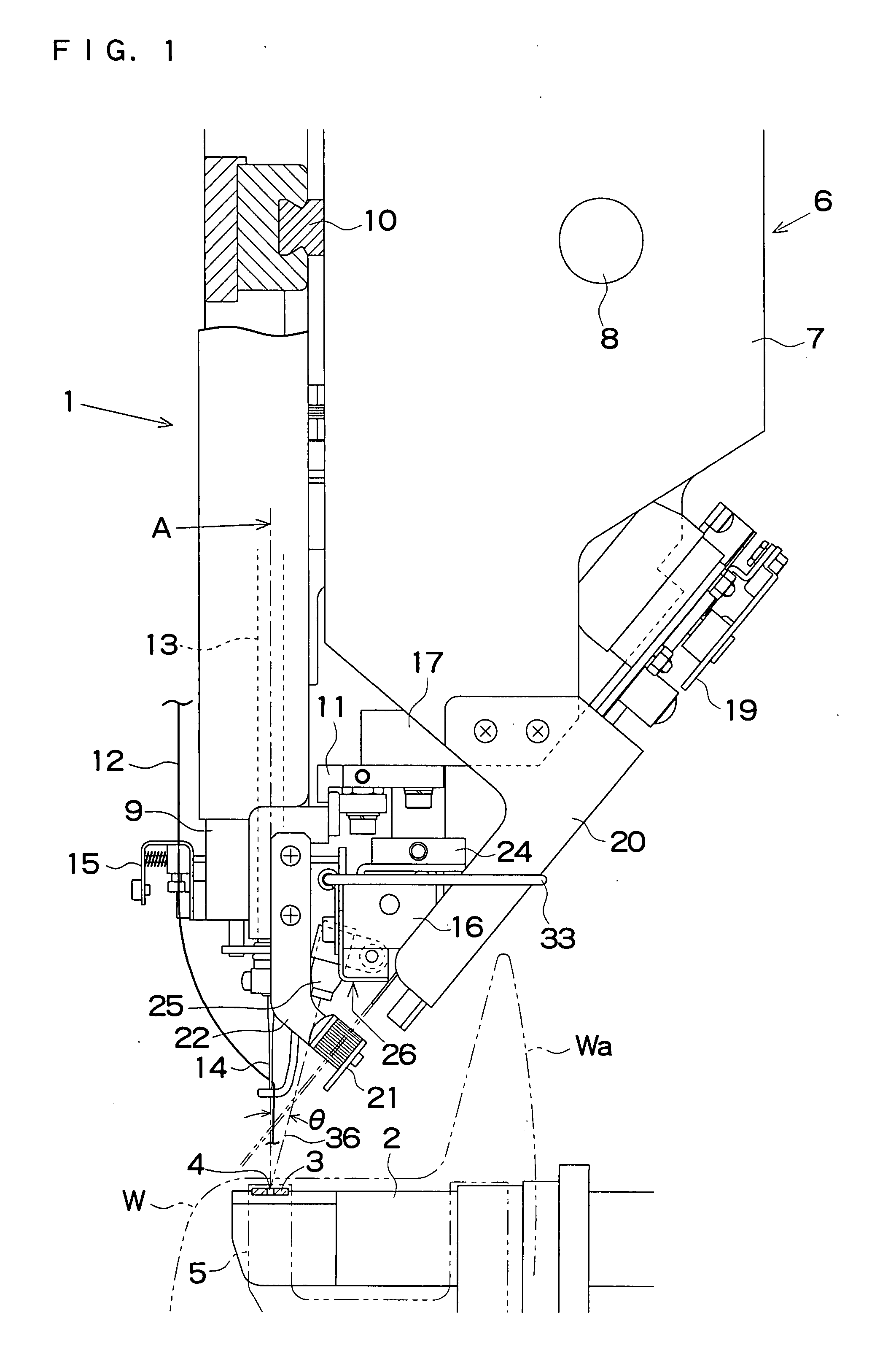 Multi-needle type embroidery sewing machine