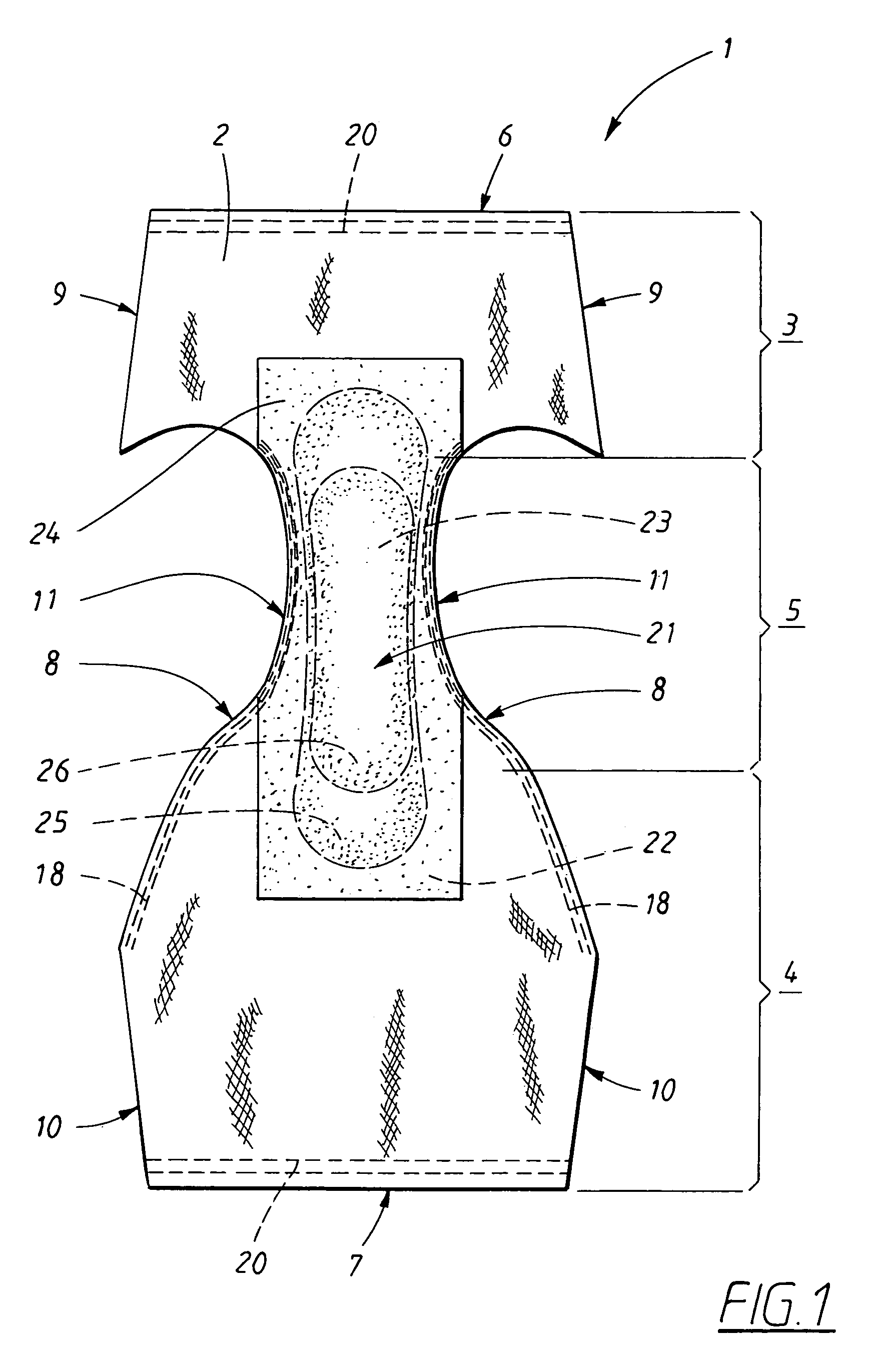 Pant-shaped article with improved fit