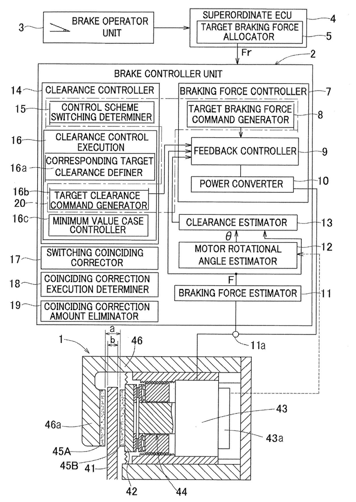 Electric brake device