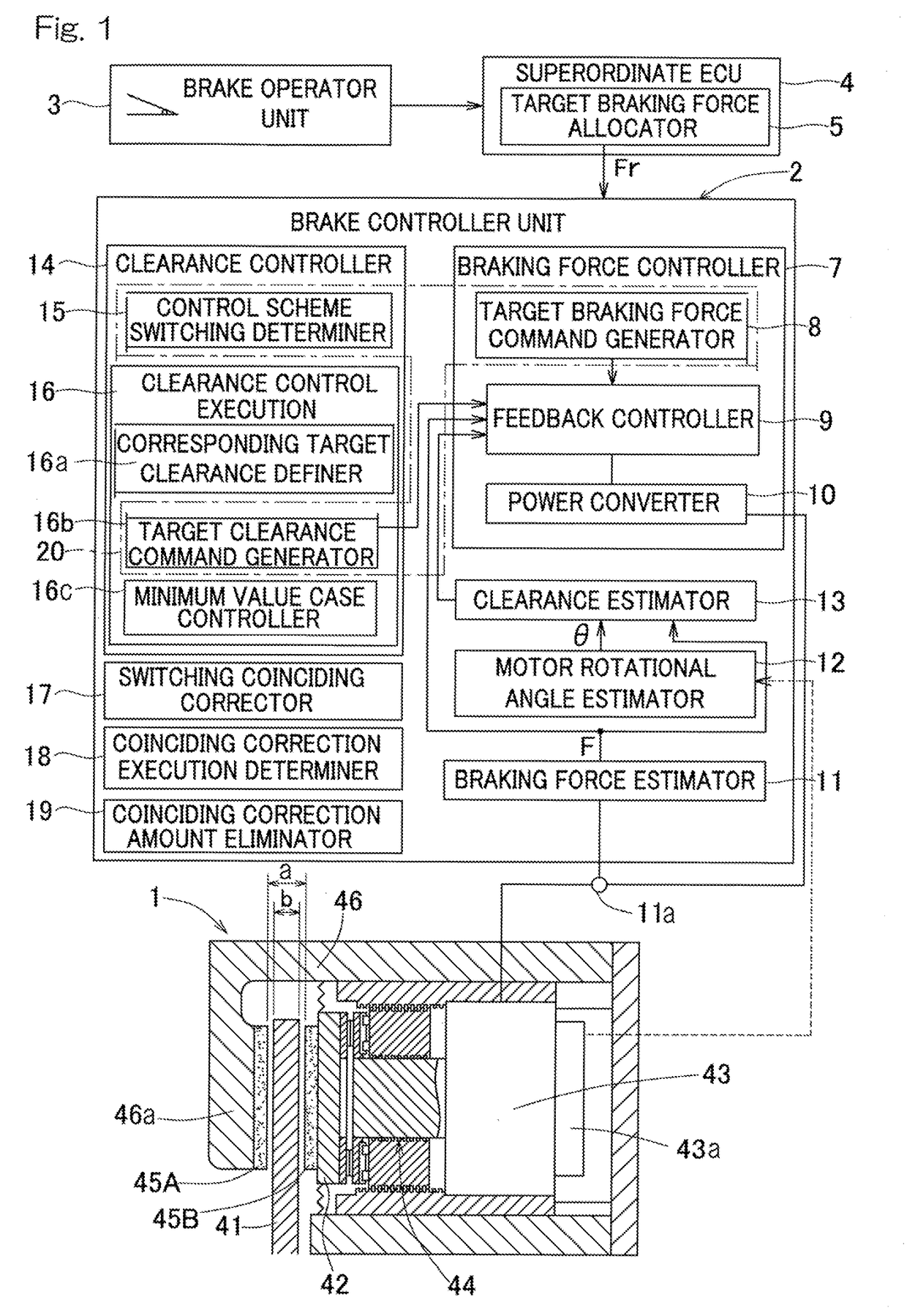 Electric brake device