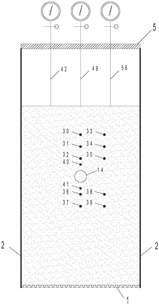 Model testing device for influence caused by tunnel passing through landslide mass under rainfall condition