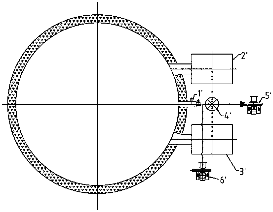 A kind of gas spray gun for fuel non-reversing regenerative burner