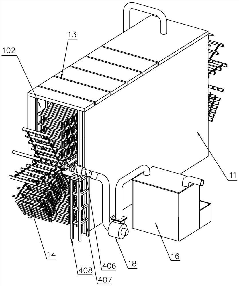 An environmentally friendly and efficient veneer drying device