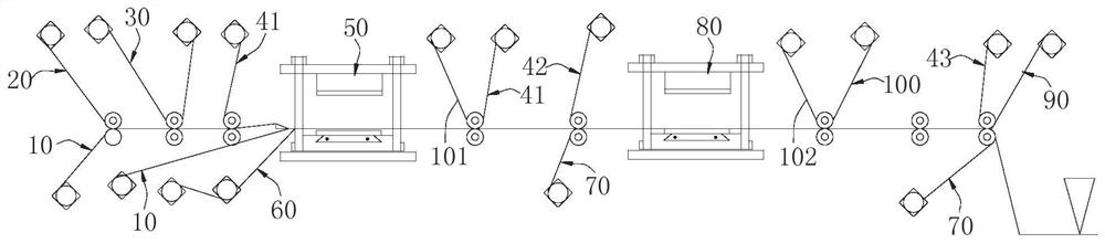 Asynchronous die-cutting method with small holes in place and asynchronous die-cut products with small holes in place