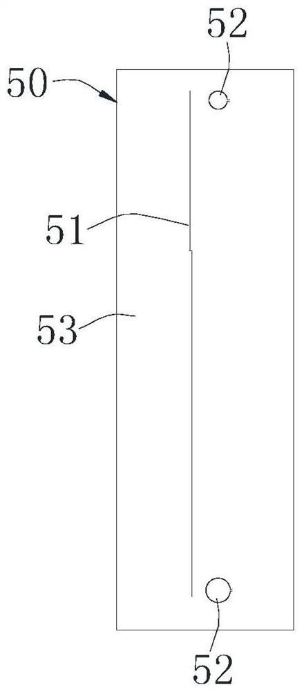 Asynchronous die-cutting method with small holes in place and asynchronous die-cut products with small holes in place