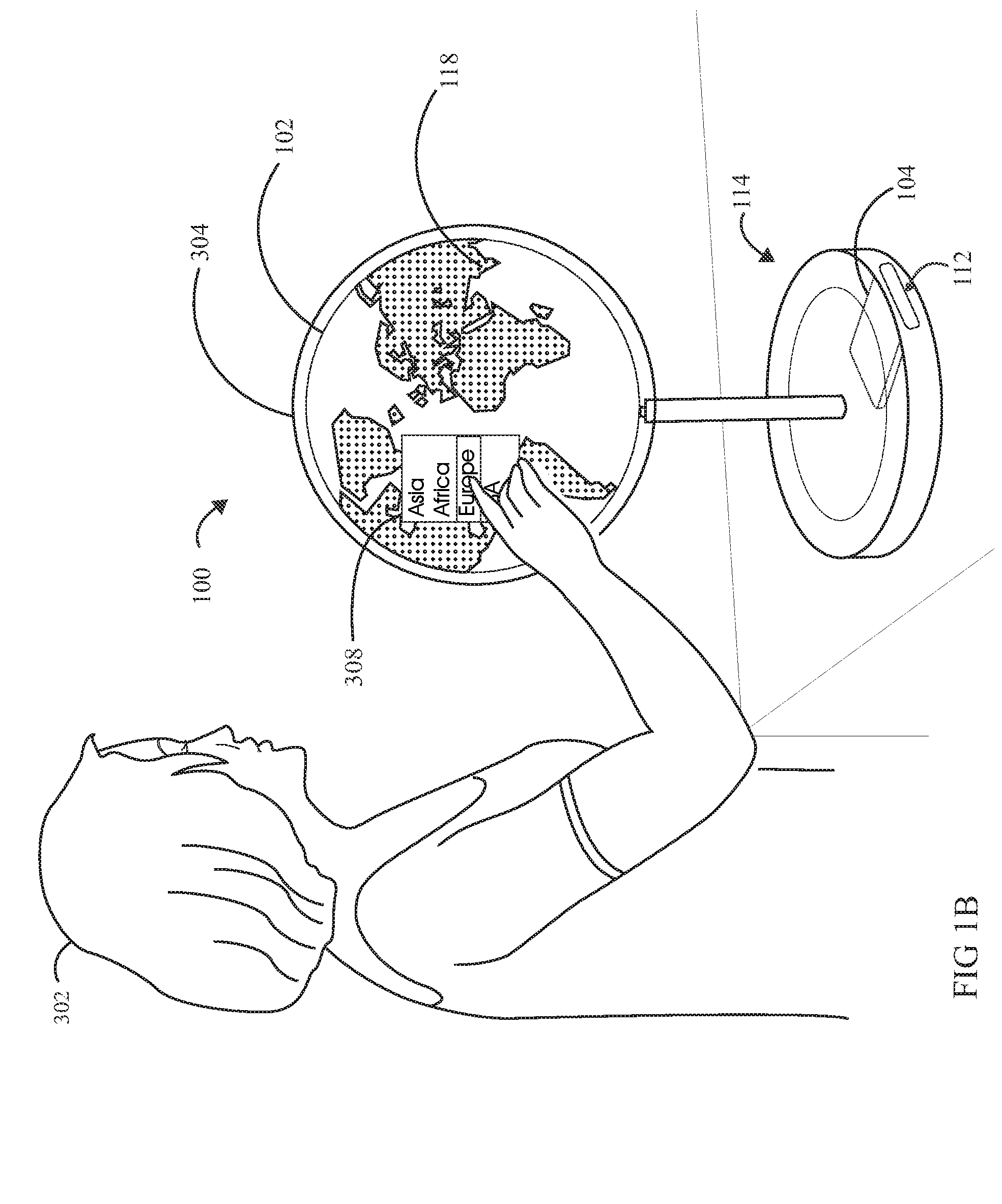 Spherical Electronic LCD Display