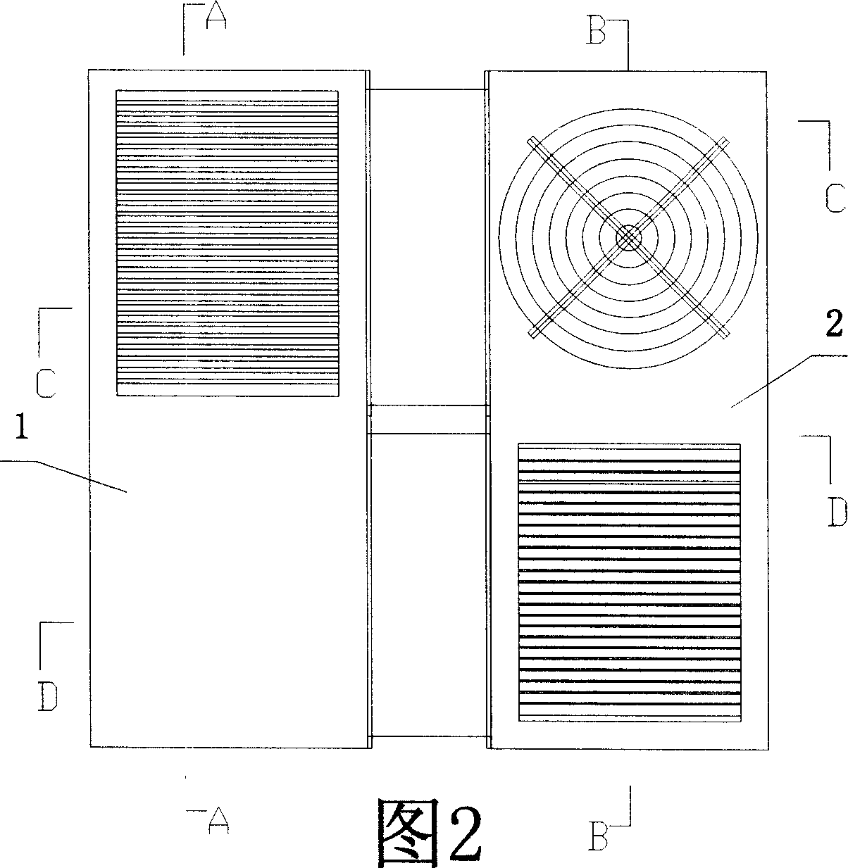 Fresh air integral energy-saving air conditioner unit special for machinery room