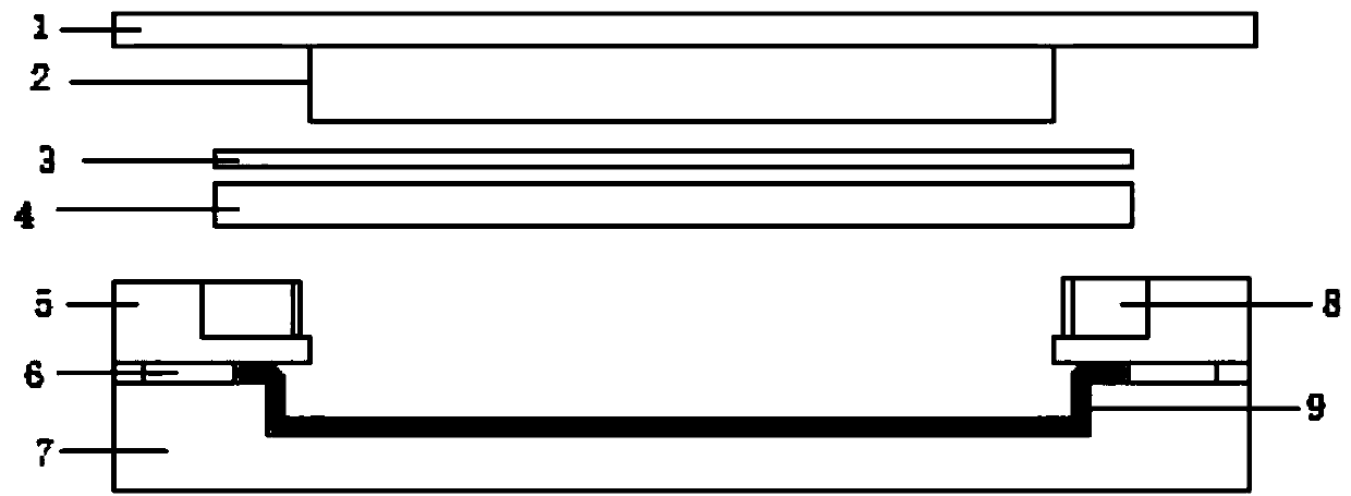 Mold pressing and edge sealing device and edge sealing method thereof