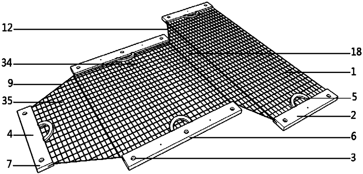 Mortise and tenon handle radiotherapy head and neck positioning plate fixation frame