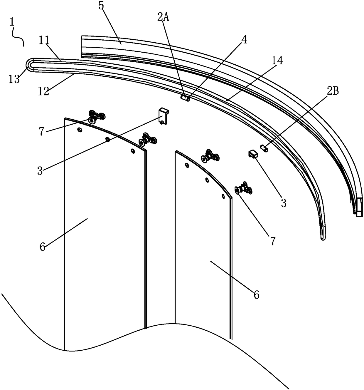 A liquid transmission mechanism and a shower room equipped with a liquid transmission mechanism