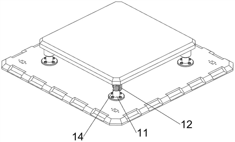 Base capable of improving shock resistance of cultural relic cabinet