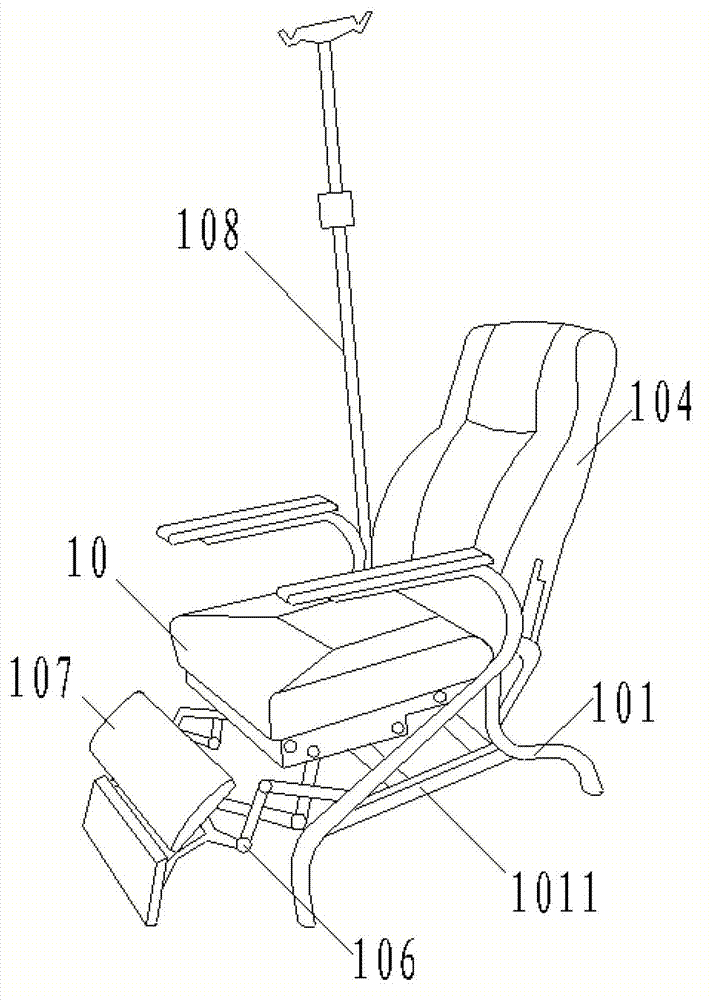 Novel transfusion chair