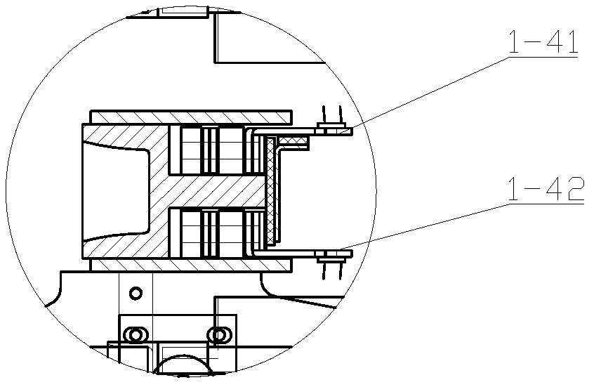 Oven structure for flocking machine