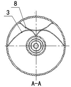 Medium and high temperature heat collecting tube for internal concentrated light and volume reduction solar energy and its manufacturing method