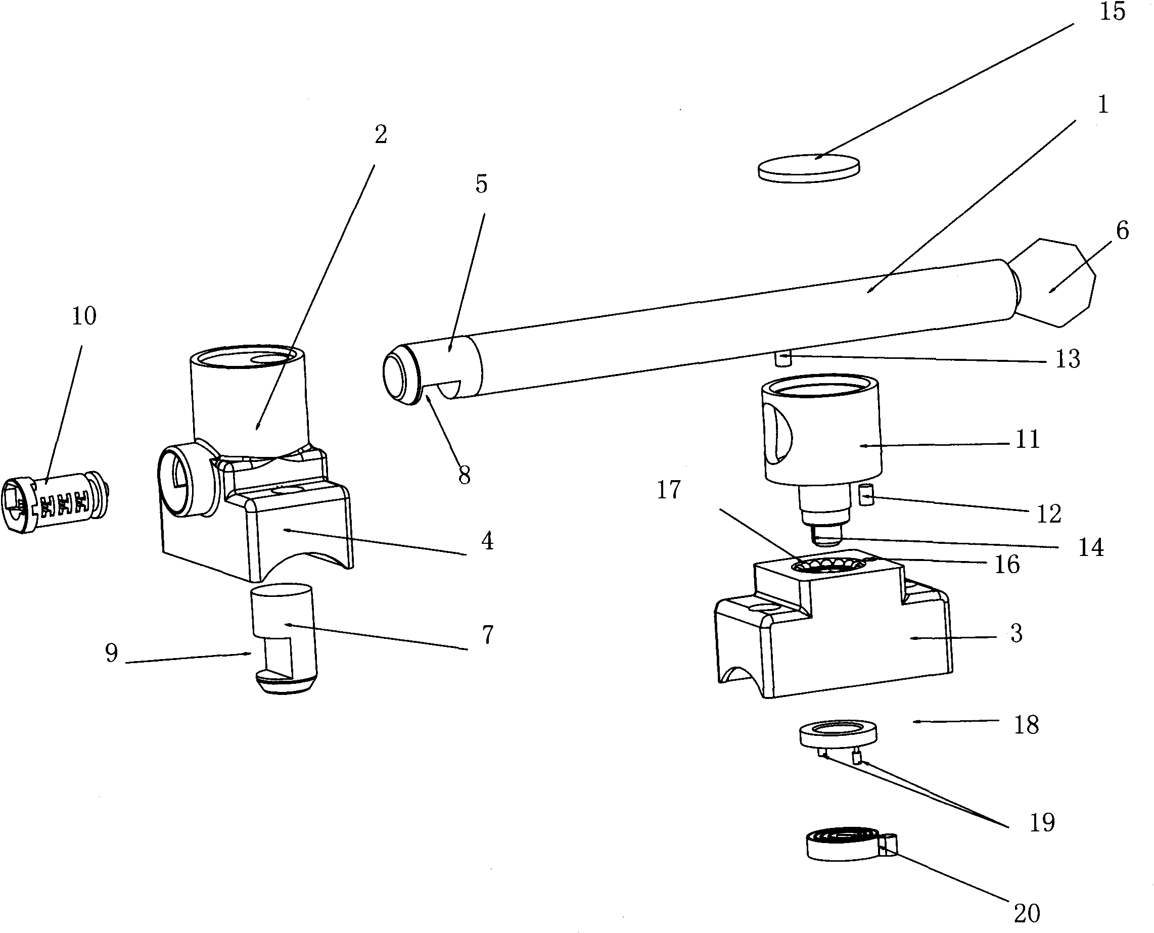 Front fork lock with automatic reset pin column