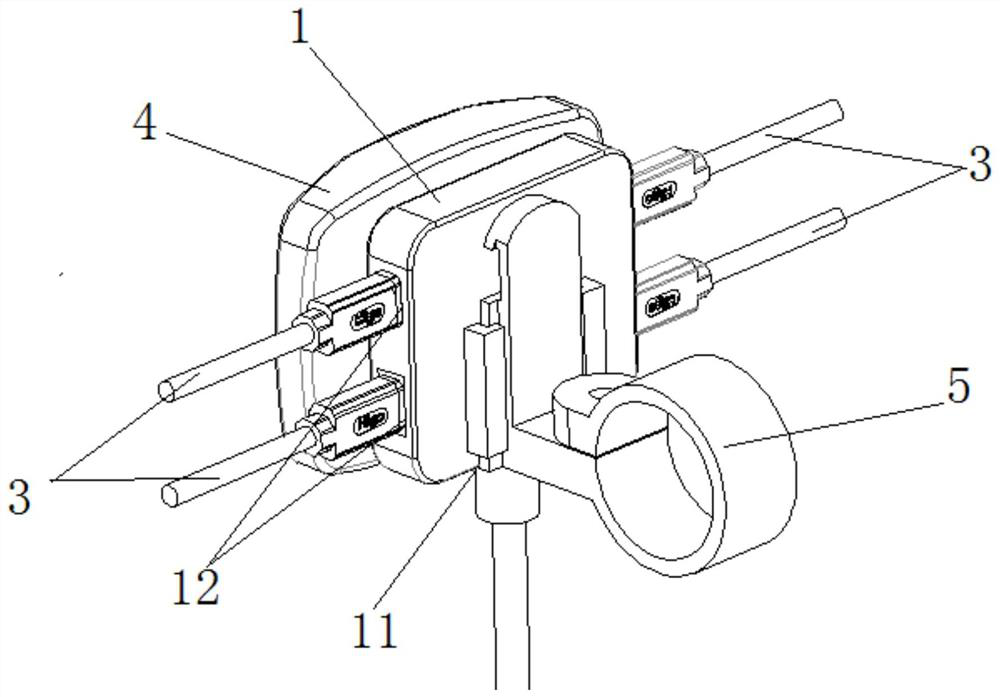 Integrated connector applied to electric moped